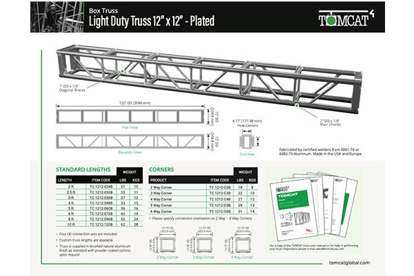 TOMCAT Launch New Truss Data Sheets