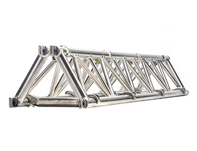 Folding triangle truss 14 spigoted